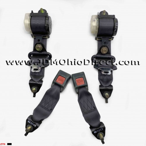 JDM DC2 Integra Type R Black Rear Seatbelt Set 