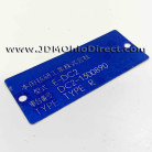 JDM DC2 Integra Type R VIN Tag