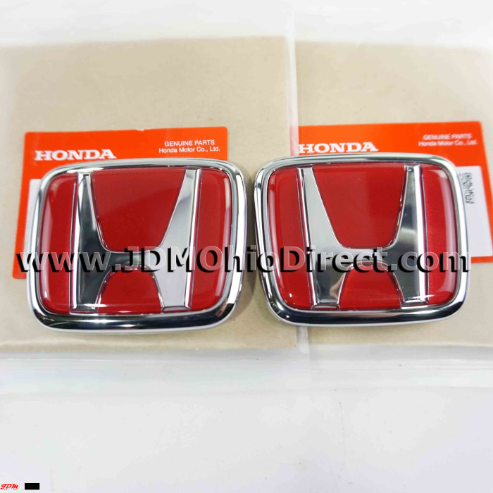 thumbnail image 2 of OEM Honda DC2 Acura Integra Type R Red Emblem Set (Front & Rear) 97-01 - JDM 2 of 6
