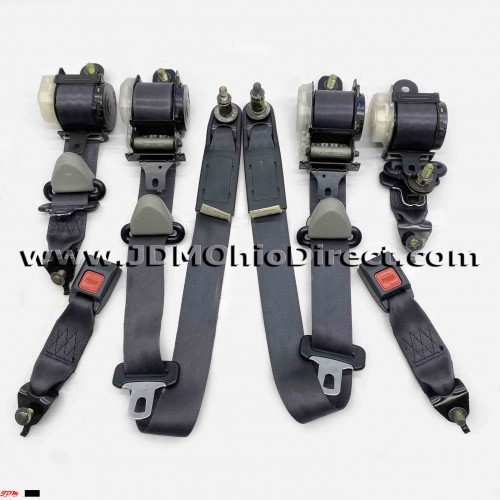 JDM DC2 Integra Type R Black Seatbelt Set 