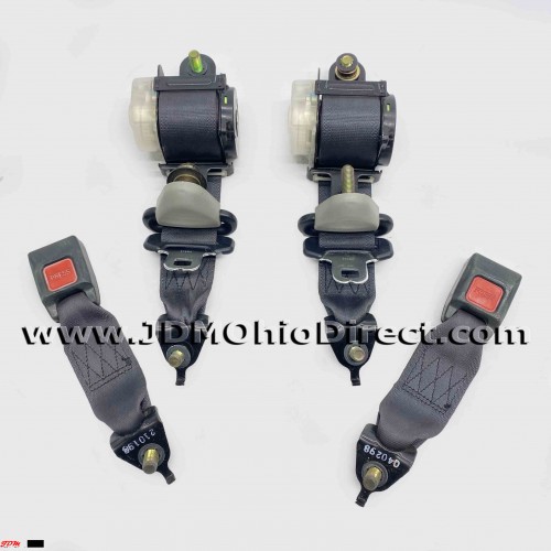 JDM DC2 Integra Type R Black Rear Seatbelt Set 
