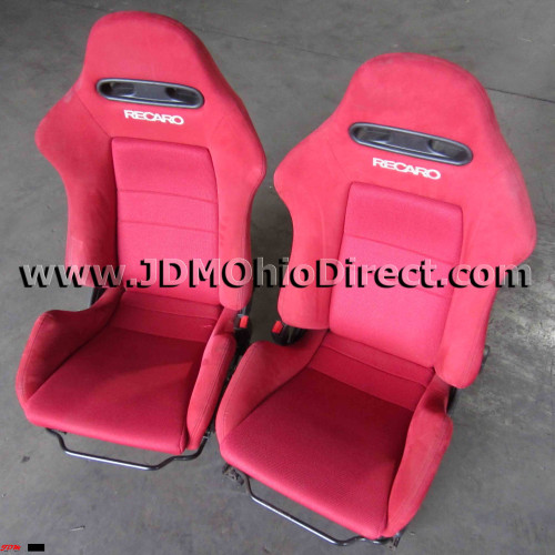 JDM DC5 Integra Type R Front Red Recaro Seats  
