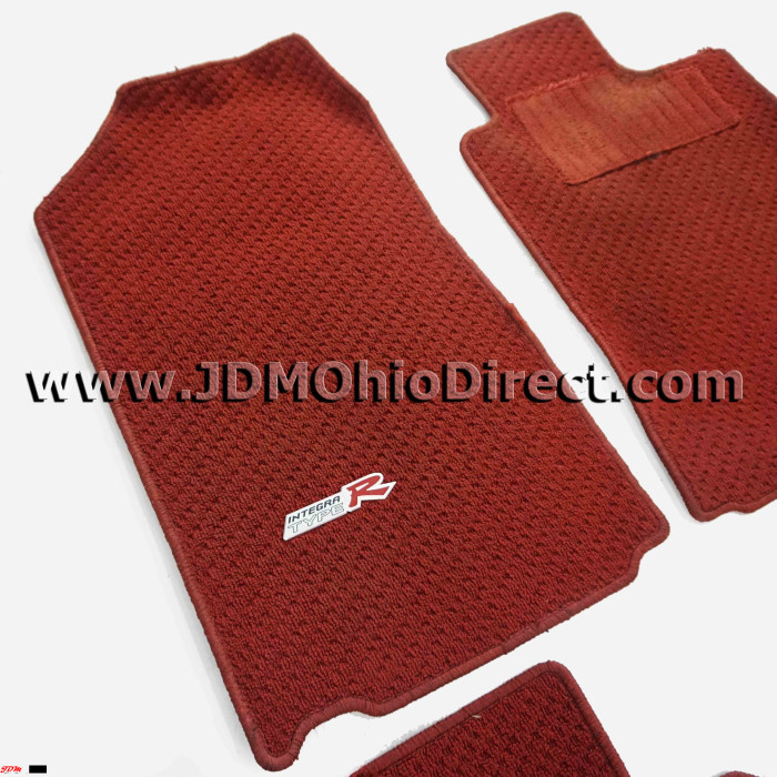 thumbnail image 2 of SESHOP Black 5-Piece Semi-Custom Carpet Floor Mat Set For Honda Civic 92-95 JDM 2 of 5