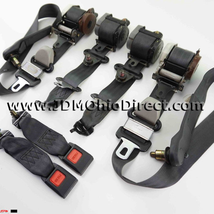 JDM EG6 Civic SiR Black Seat Belt Set