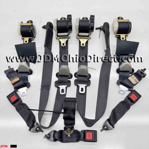 USDM EG Civic Coupe Black Seatbelt Set 