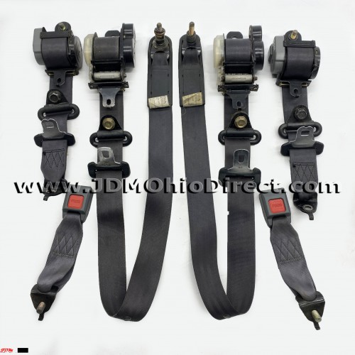 JDM EG6 Civic SiR Black Seatbelt Set 