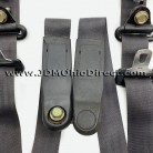 JDM EG6 Civic SiR Black Seatbelt Set 