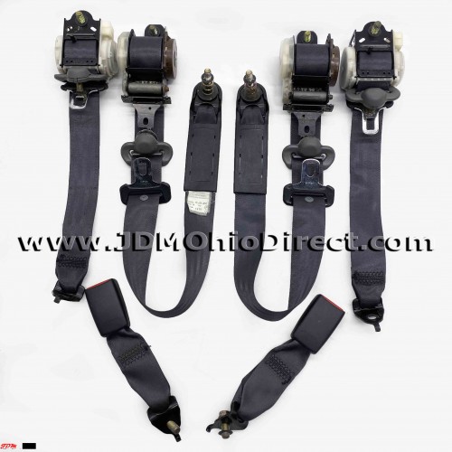 JDM EK9 Civic Type R Black Seatbelt Set 