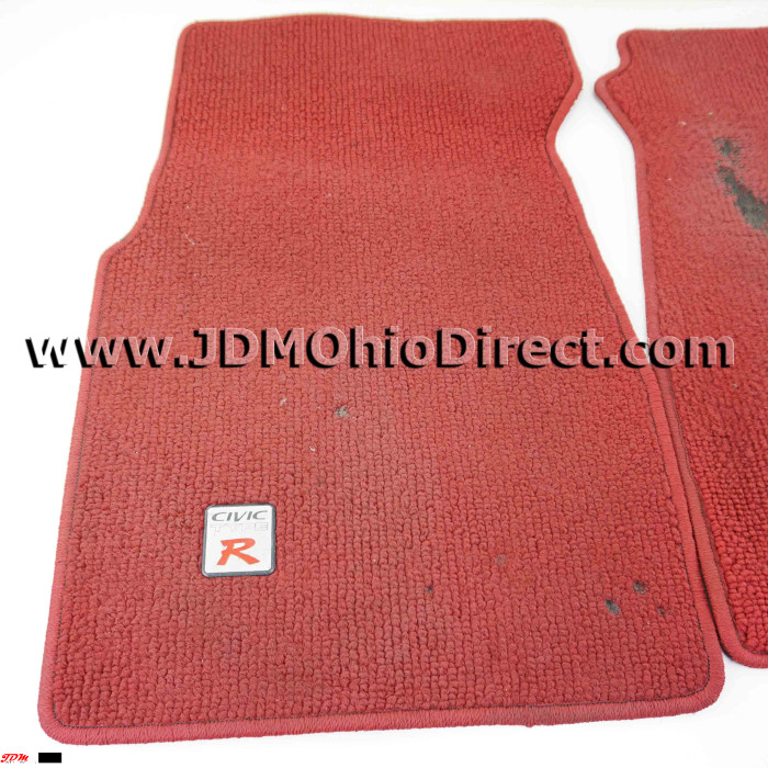 JDM EK9 Civic Type R Red RHD Floor Mat Set