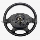 JDM Civic EK4 Black Leather Steering Wheel