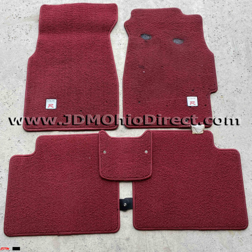 JDM EK9 Civic Type R Red RHD Floor Mat Set