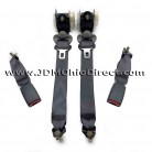 JDM EK9 Civic Type R Black Rear Seatbelt Set 
