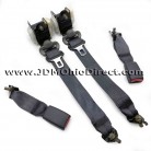 JDM EK9 Civic Type R Black Rear Seatbelt Set 