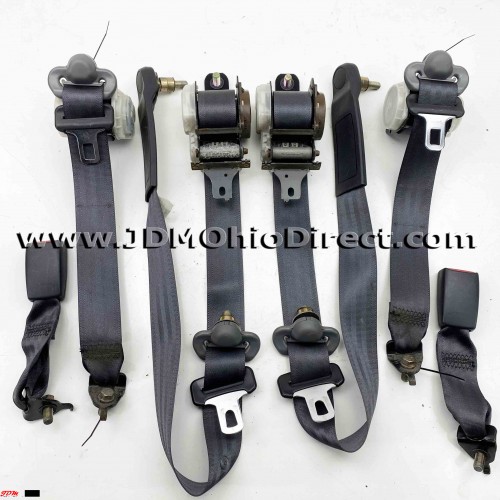 JDM EK9 Civic Type R Black Seatbelt Set 