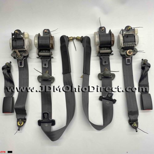 JDM EK9 Civic Type R Black Seatbelt Set 