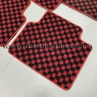 JDM EK9 Civic Type R Red RHD Checkered Floor Mat Set 