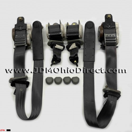 JDM EK4 Civic SiR Black Seatbelt Set 
