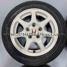JDM EK9 Civic Type R White Wheels and Tires