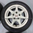 JDM EK9 Civic Type R White Wheels and Tires