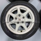 JDM EK9 Civic Type R White Wheels and Tires