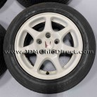 JDM EK9 Civic Type R White Wheels and Tires