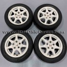 JDM EK9 Civic Type R White Wheels and Tires