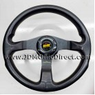 JDM Black Racing Hyper Steering Wheel with EK9 Hub