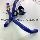 JDM EK9 Civic Type R Blue Radiator Hose Set with Gauge 