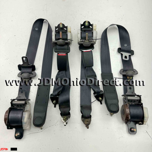 JDM EK9 Civic Type R Black Seatbelt Set 