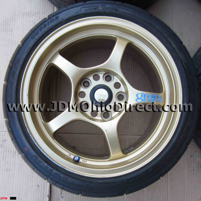 Jdm Rays Rims JDM Gram Lights Gold 57C Rays Wheels 16 inch 5 Lug 5x114.3