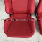 JDM DC5 Integra Type R Front Red Recaro Seats  