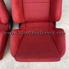 JDM DC5 Integra Type R Front Red Recaro Seats  