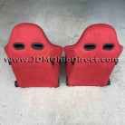 JDM DC5 Integra Type R Front Red Recaro Seats  
