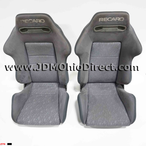 JDM SR2 Recaro Gray Suede Seat Set 