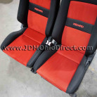 JDM Recaro LX Series Red and Black Seat Set  
