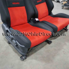 JDM Recaro LX Series Red and Black Seat Set  
