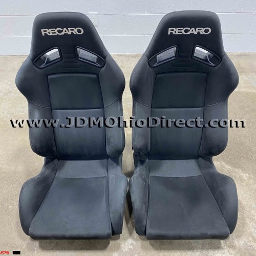JDM SR7 Recaro Black Kamui Seat Set