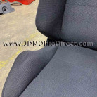 JDM SR3 Recaro Black Cloth Seat 